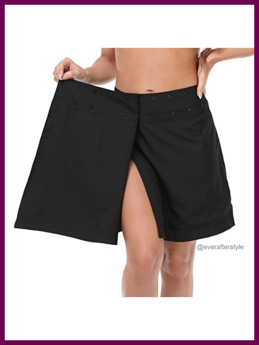 Reversible Wrap Skirt Swim Coverup Adjustable Snap Waist Zip Pocket